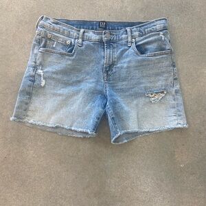 Gap Denim 5" Short Womens Distressed stretch shorts size 29/8 regular